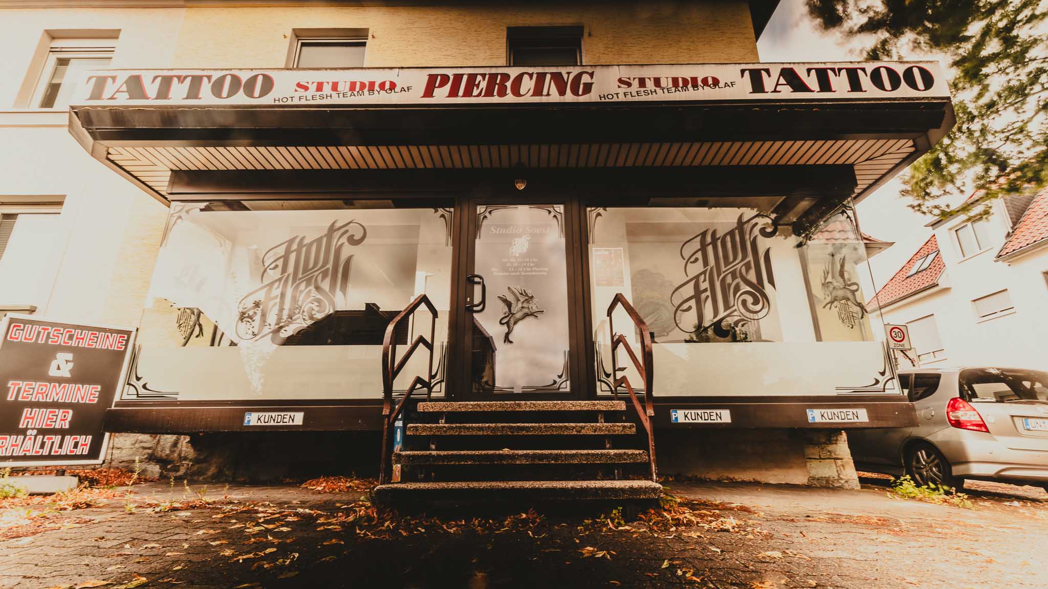 Eingang des Studios Soest
