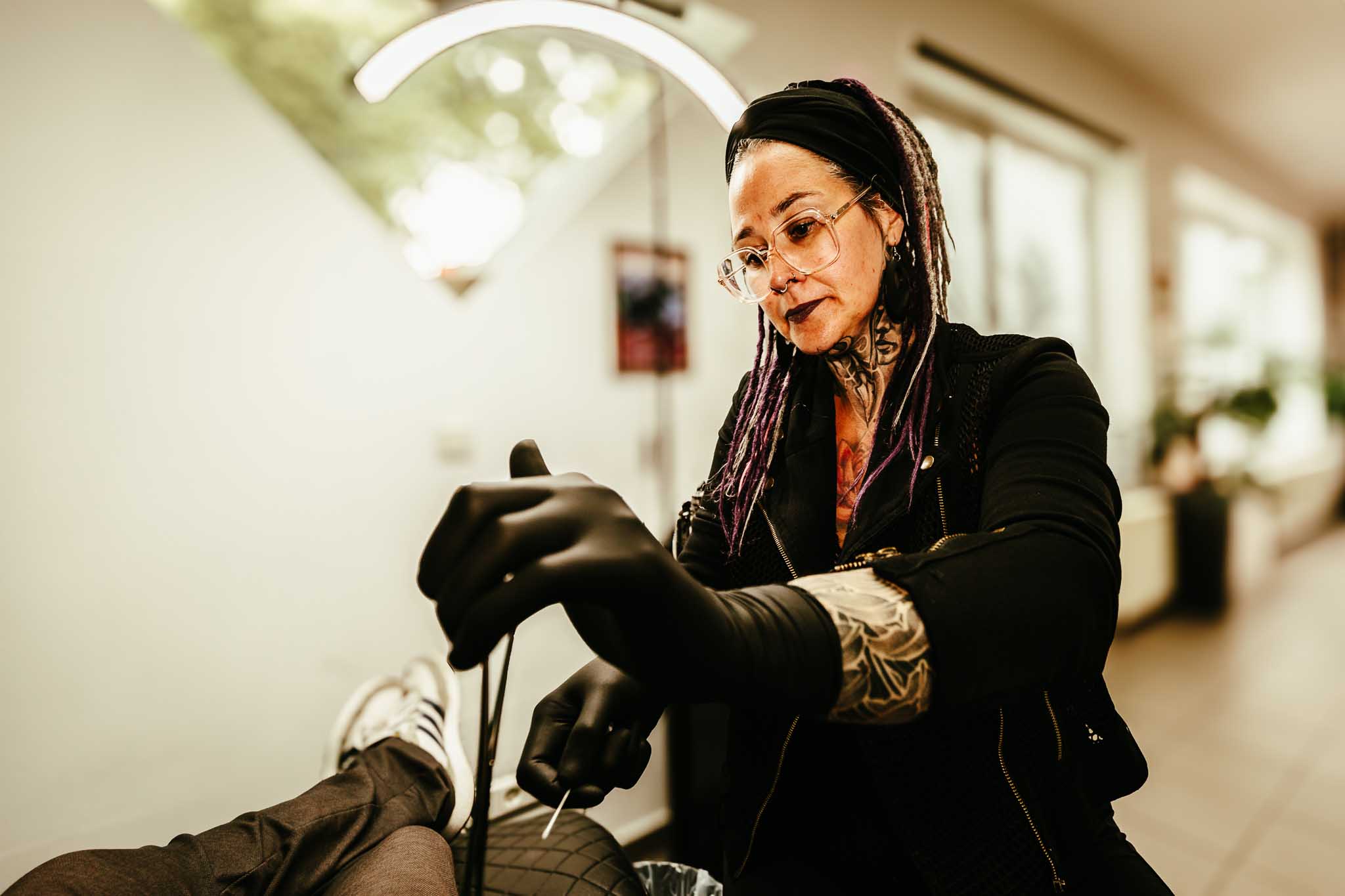 Kim bei der Arbeit